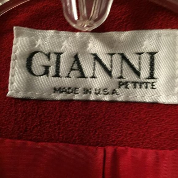 Gianni Soft Red Wool Blazer ~ Size 12Petite - Picture 4 of 4